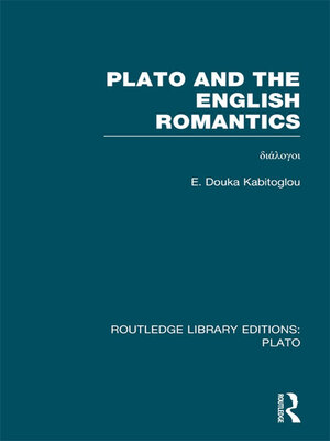 cover image of Plato and the English Romantics (RLE